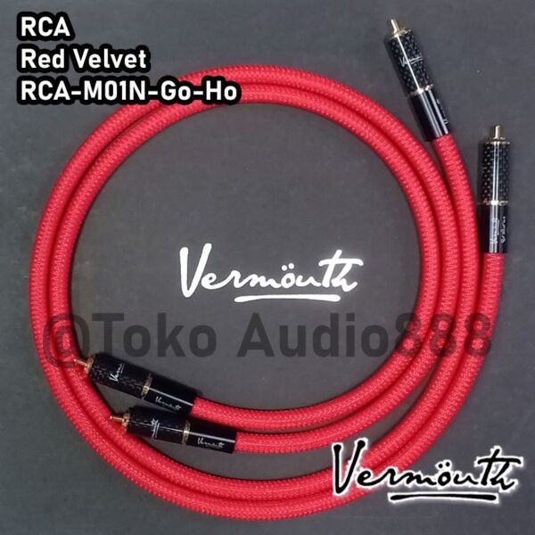 RCA Cable - Vermouth Red Velvet - Gold Plated