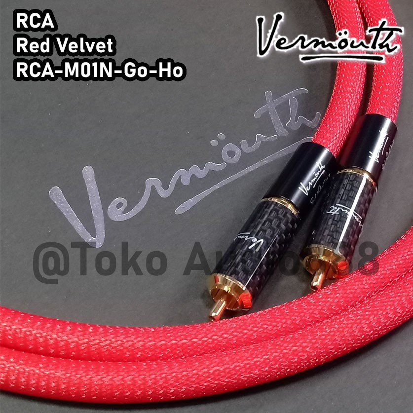 RCA Cable - Vermouth Red Velvet - Gold Plated - Image 2