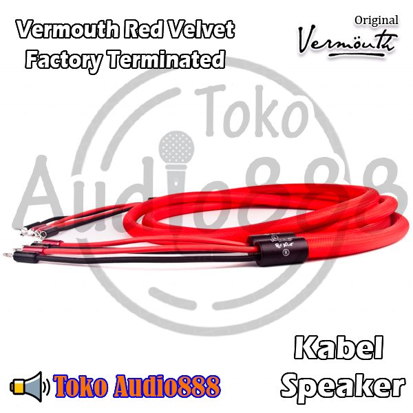 Speaker Cable - Vermouth Red Velvet